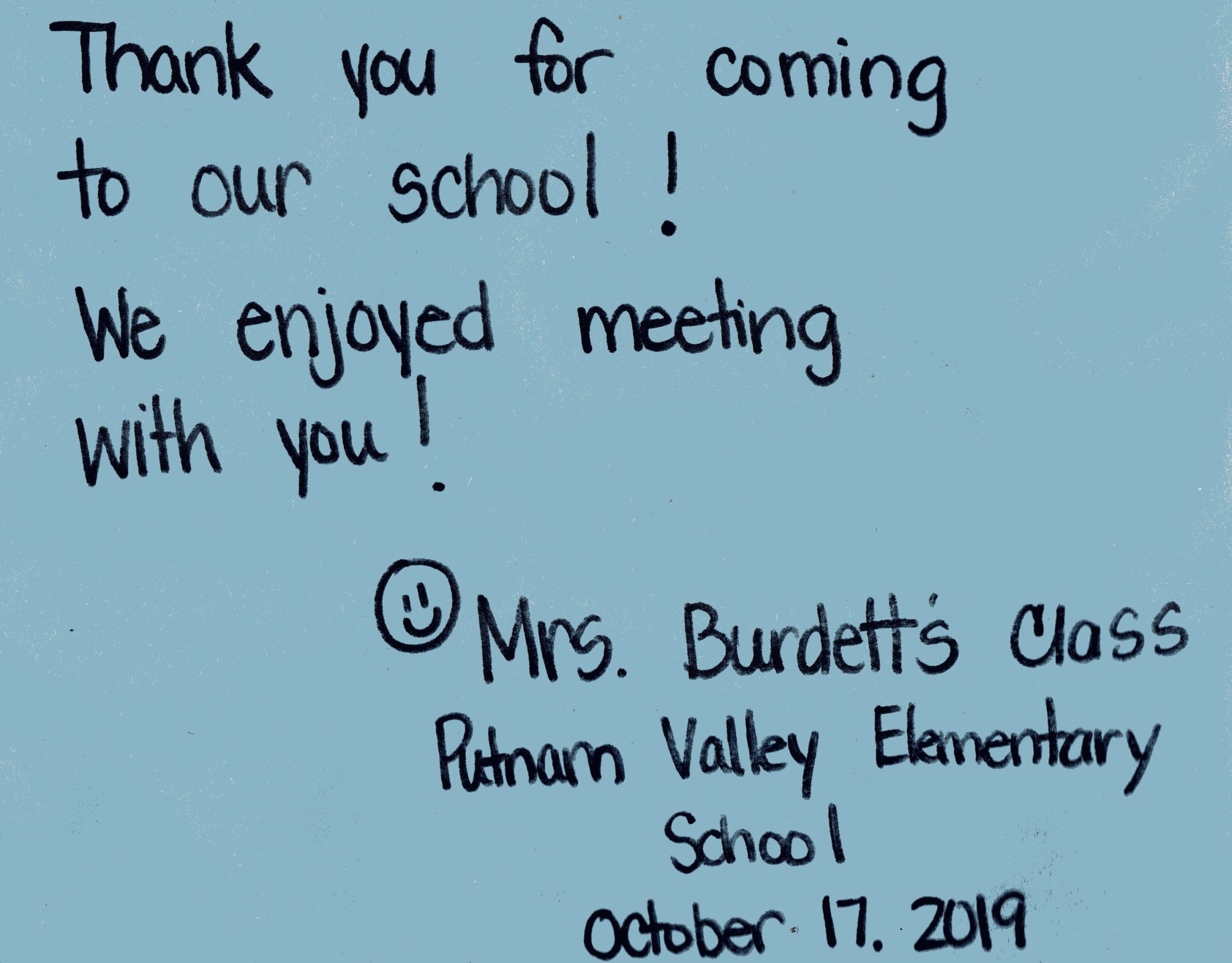 Putnam Valley Elementary School Author Visit, Putnam Valley, NY